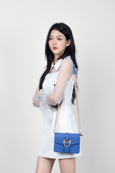 Versace jean couture crossbody bag synthetic Blue