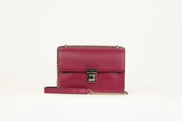 Furla crossbody padlock redwine