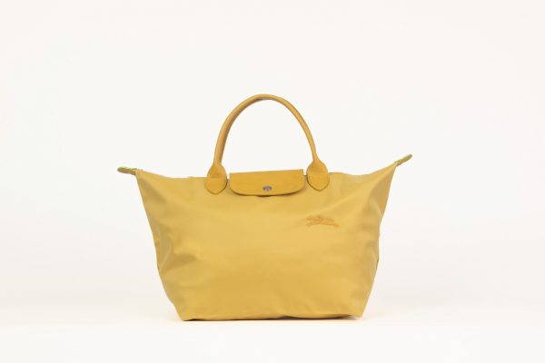 Longchamp Le Pliage Tote Shoulder Bag Horse M Size Yellow New