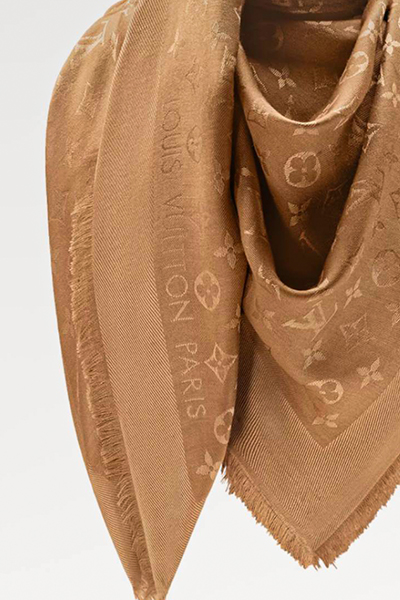 LV Gold Monogram Classic Shawl