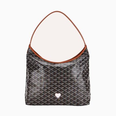 BOHEME HOBO BAG Black and Tan