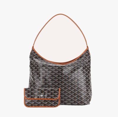 BOHEME HOBO BAG Black and Tan