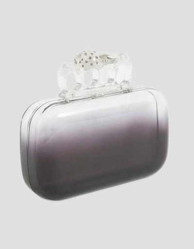ALEXANDER MCQUEEN Skull Acrylic Clutch