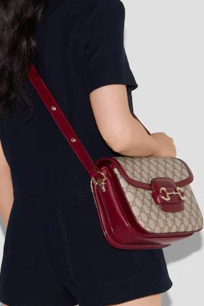 GUCCI HORSEBIT 1955 SMALL SHOULDER Red
