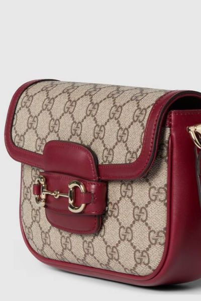 GUCCI HORSEBIT 1955 MINI SHOULDER Redwine
