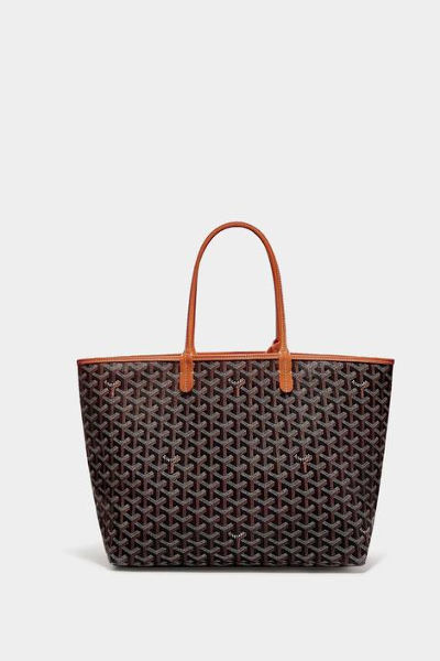 Goyard Saint Louis PM Tote Bag Black Tan