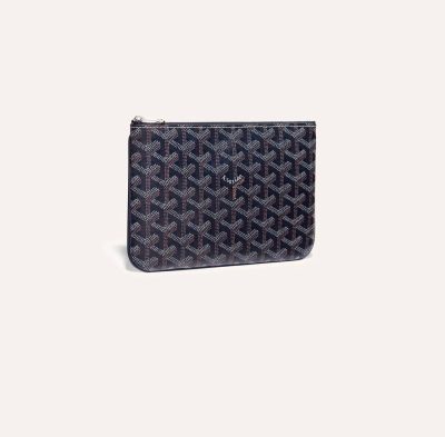 GOYARD SÈNTA PM Pouch Navy Blue