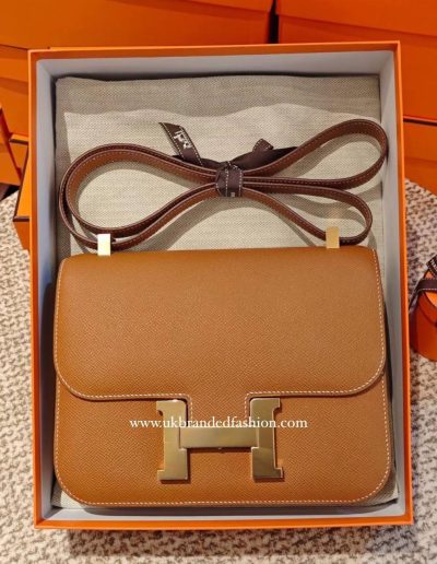 Hermès Constance 24 in Gold Epsom Leather with Gold Hardware