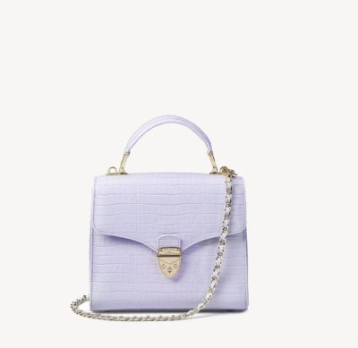 Aspinal Of Londo Deep Shine Lavender  Midi Mayfair