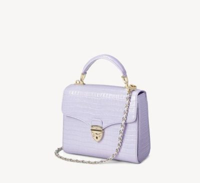 Aspinal Of Londo Deep Shine Lavender  Midi Mayfair