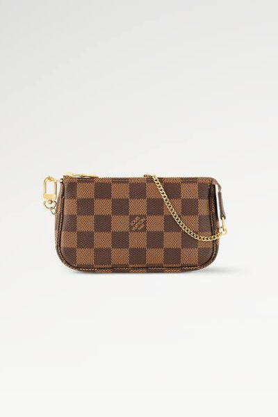 LV Mini Pochette Accessoires Damier Ebene Canvas