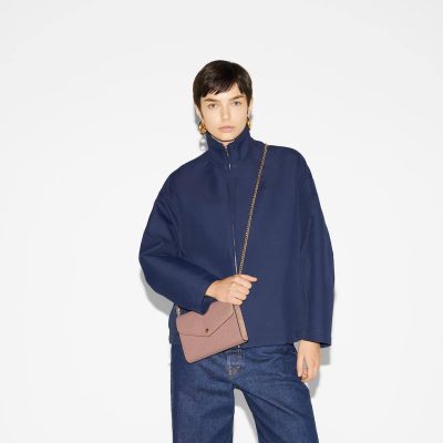 GUCCI GG LEATHER CHAIN WALLET