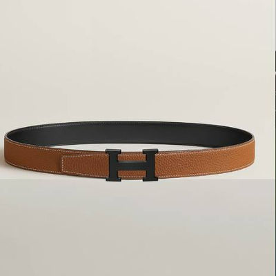Hermes  32 mm belt buckle & Reversible leather strap
