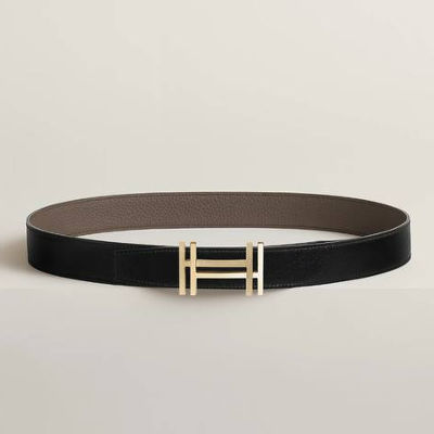 Hermes H au Carre 32 mm belt buckle & Reversible leather strap