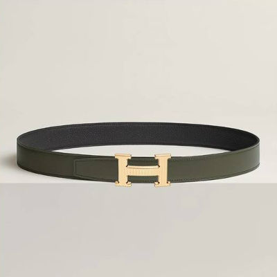 Hermes H Striee 32 mm belt buckle & Reversible leather strap