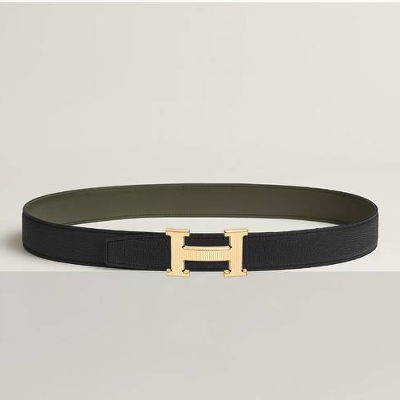 Hermes H Striee 32 mm belt buckle & Reversible leather strap