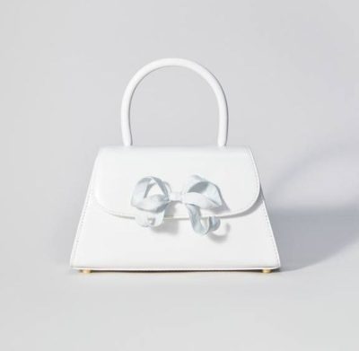 Self-portrait The Bow Mini in White with Enamel