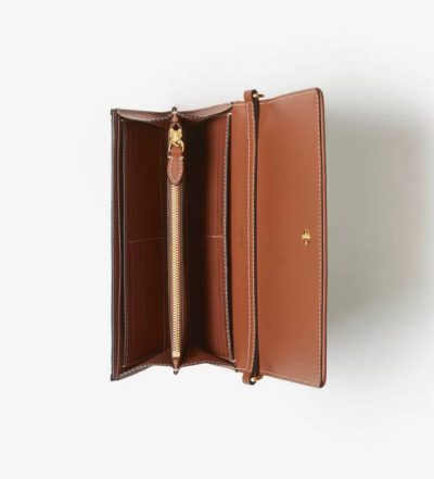 Burberry Check Chain Strap Wallet