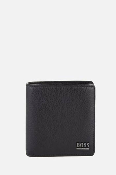 Hugo Boss Men's Moneme Leather Wallet - Black