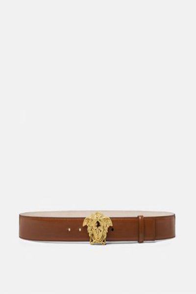 VERSACE LA MEDUSA LEATHER BELT