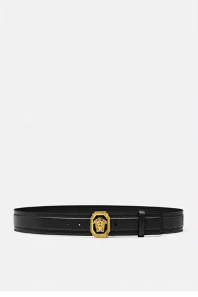 VERSACE LA MEDUSA LEATHER BELT