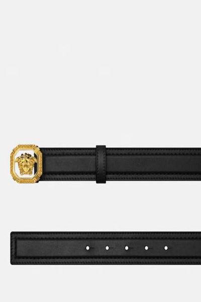 VERSACE LA MEDUSA LEATHER BELT