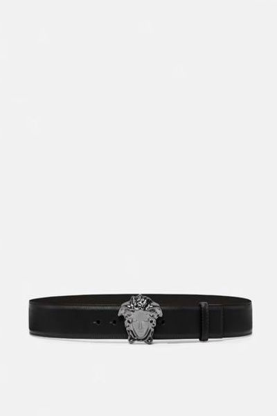 VERSACE LA MEDUSA LEATHER BELT