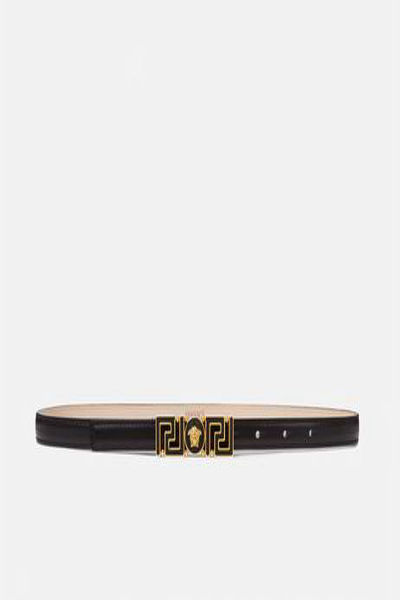 VERSACE GRECA GODDESS LEATHER BELT
