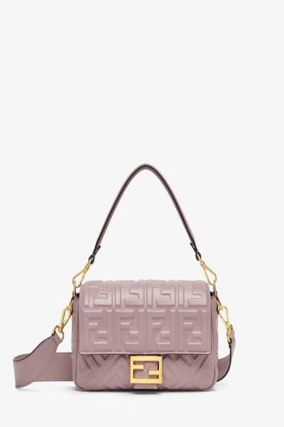 Fendi Baguette  Mauve pink leather bag