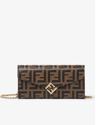 Fendi FF Diamonds Continental With Chain