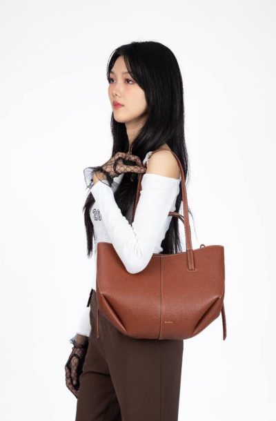 Polene Cyme Mini Textured Leather
