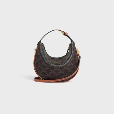 CELINE LULU IN TRIOMPHE CANVAS AND CALFSKIN