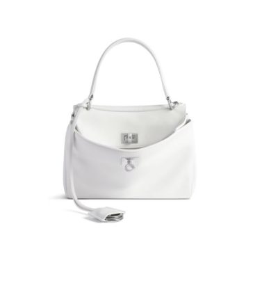 BALENCIAGA Women's Rodeo Handbag Mini in White