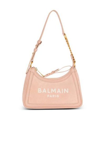 BALMAIN Suede B-Army Shoulder bag