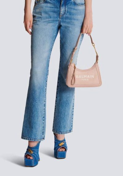BALMAIN Suede B-Army Shoulder bag
