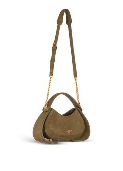 BALMAIN Medium suede Jolie Madame bag