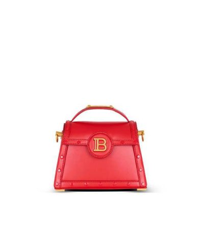BALMAIN Box leather B-Buzz Dynasty bag
