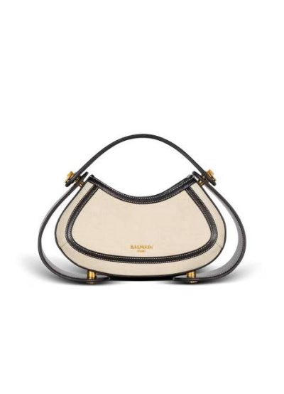 BALMIAN Medium Jolie Madame bag in canvas and leather
