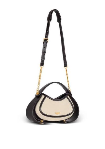 BALMIAN Medium Jolie Madame bag in canvas and leather