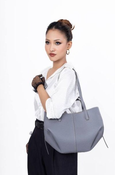 POLENE Cyme Mini Textured Leather