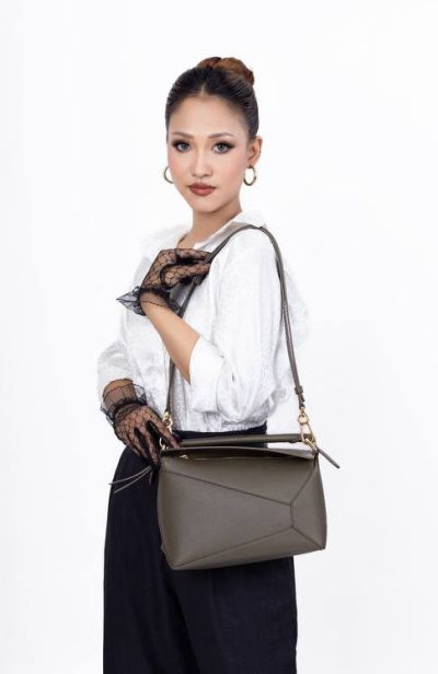 LOEWE small Puzzle leather shoulder bag