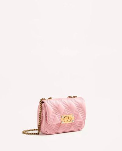 VALENTINO GARAVANI QUILTIE 67 SMALL SATIN SHOULDER BAG