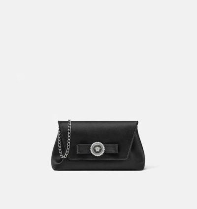 VERSACE CRYSTAL GIANNI RIBBON CLUTCH