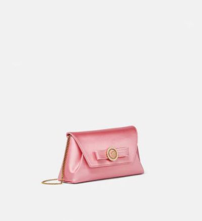 VERSACE CRYSTAL GIANNI RIBBON CLUTCH