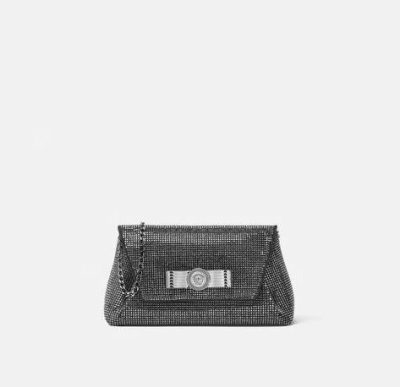 VERSACE CRYSTAL GIANNI RIBBON CLUTCH