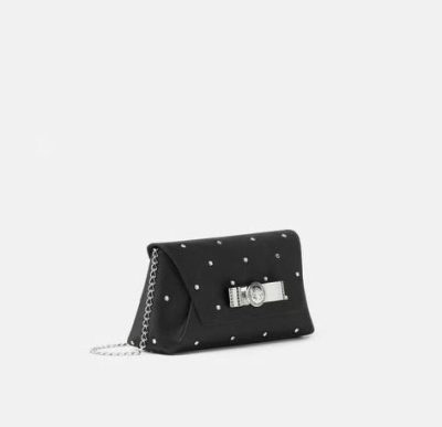 VERSACE CIELO STELLATO GIANNI RIBBON CLUTCH