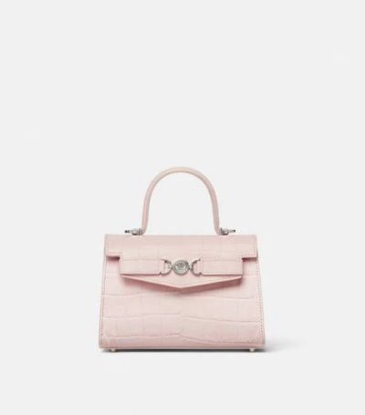 VERSACE CROC-EFFECT MEDUSA '95 SMALL HANDBAG