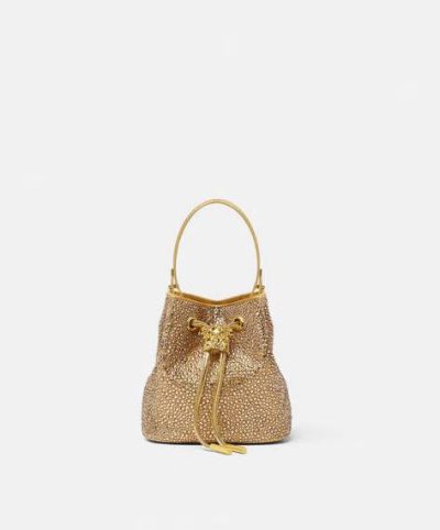 VERSACE CRYSTAL LA MEDUSA MINI BUCKET BAG