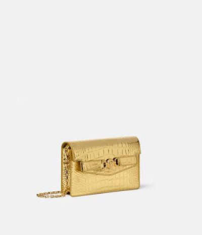 VERSACE CROC-EFFECT MEDUSA '95 CLUTCH