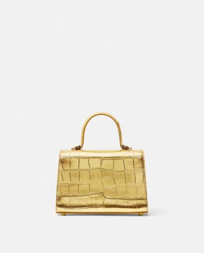 VALENTINO CROC-EFFECT MEDUSA '95 SMALL HANDBAG